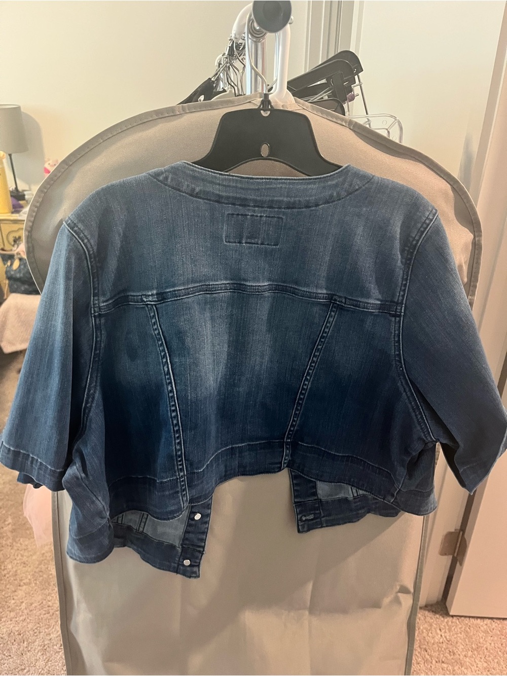 torrid Indigo Blue Cropped Denim Jacket - Picture 3 of 4
